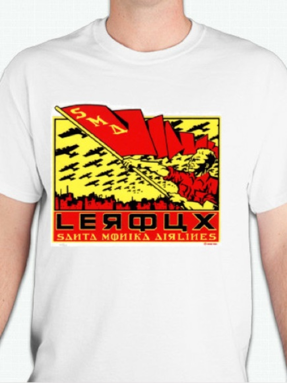 Santa Monica Airlines skateboarding    tshirt shirt Unisex 100 percent cotton